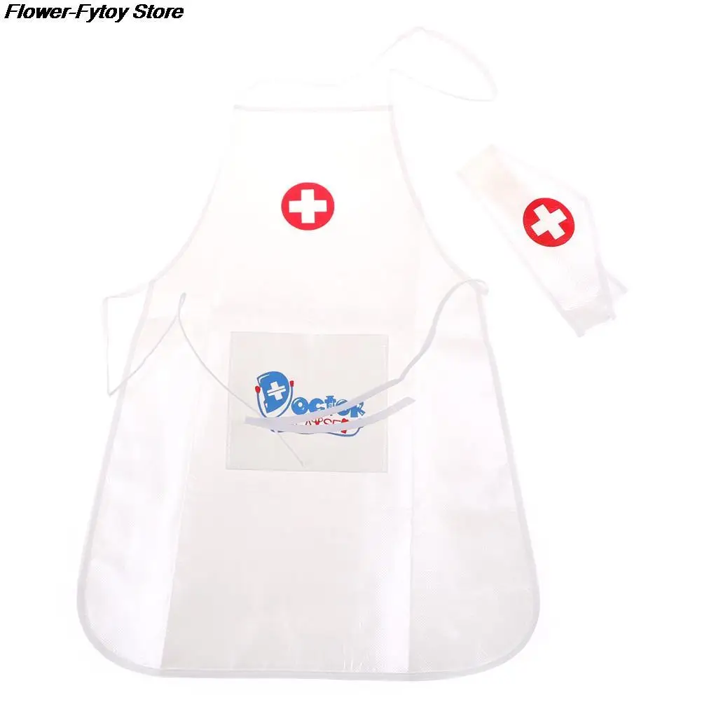 Hot  1 Clothing 1 Hat Pretend Play Toy Set Doctor Clothing Toys Children Play Role Doctor Nurse Set for Children Girl Toy 3
