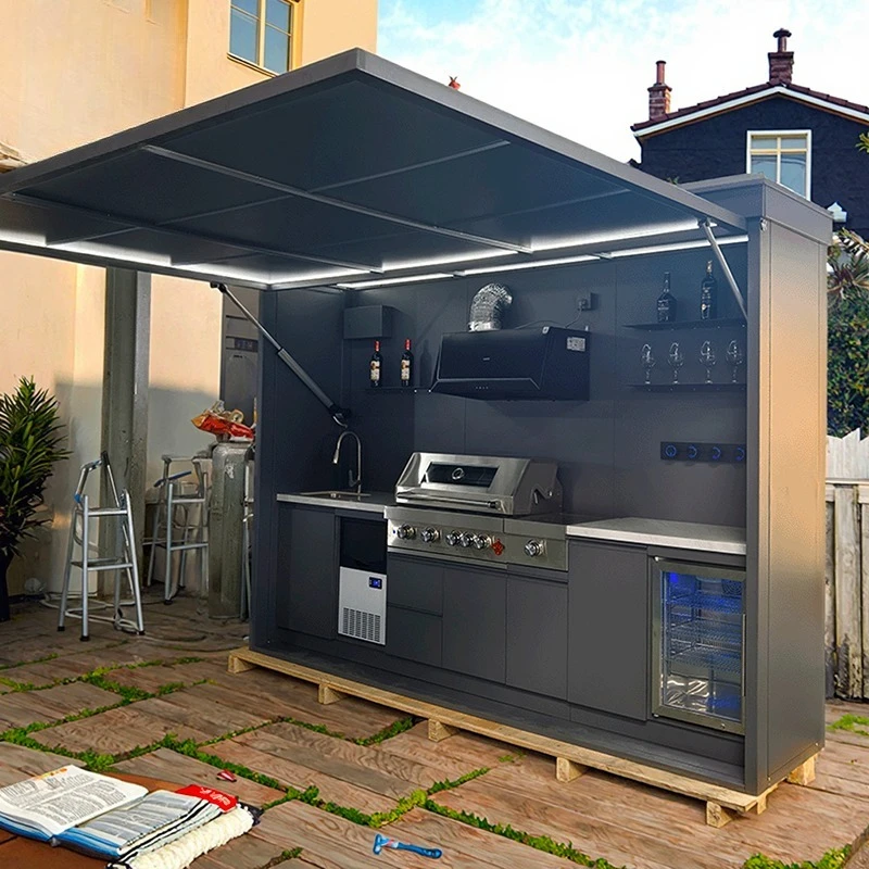 Cuisine extérieure avec auvent – Cuisine extérieure moderne 1