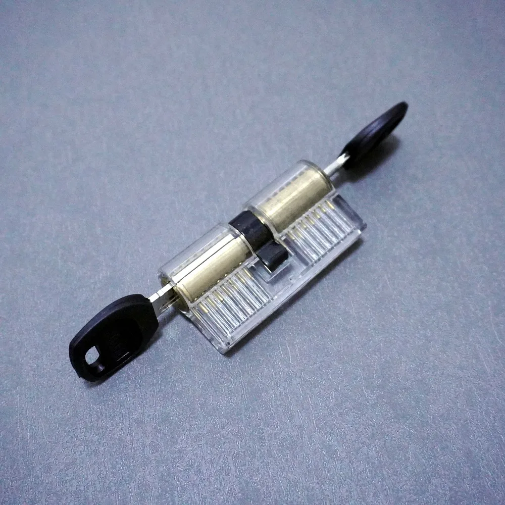 

Тренировочный прозрачный цилиндр с трубчатым замком, обучающий палочка для обучения навыку, внутренний медный навесной замок, инструмент для практики