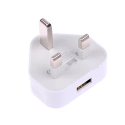 Universal 3 - Pin Wall Charger Adapter with Dual USB Ports (1 USB Port)