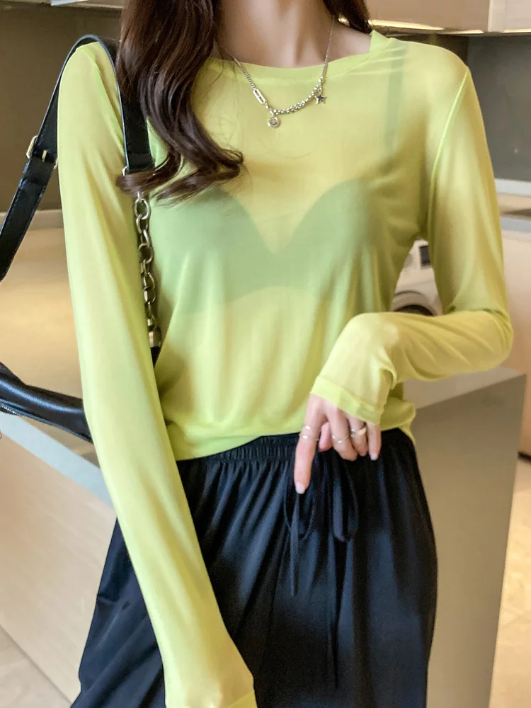 sheer top under t shirt