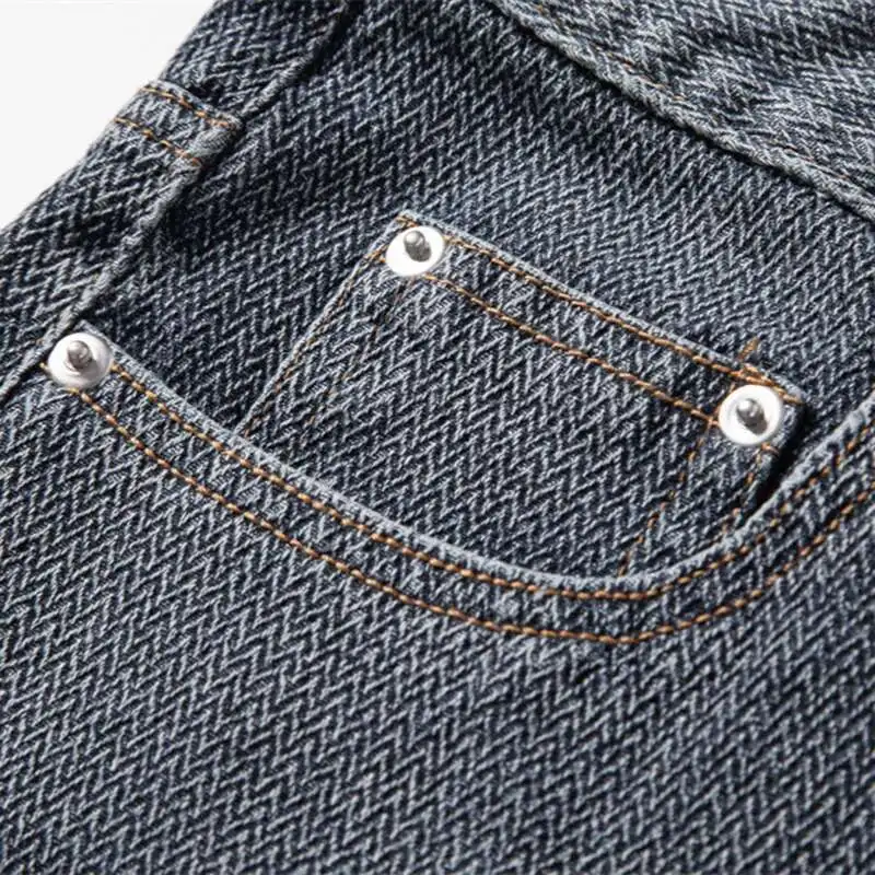 PFHQ Summer New Denim Men's Shorts Straight Legged Vintage Korea Fashion Streetwear Male Trousers 21E3141