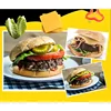 Muti_function Non-stick Small Electric Hamburger Grill Breakfast Sandwich Maker Grill Toaster Mini Portable Burger Mak 5