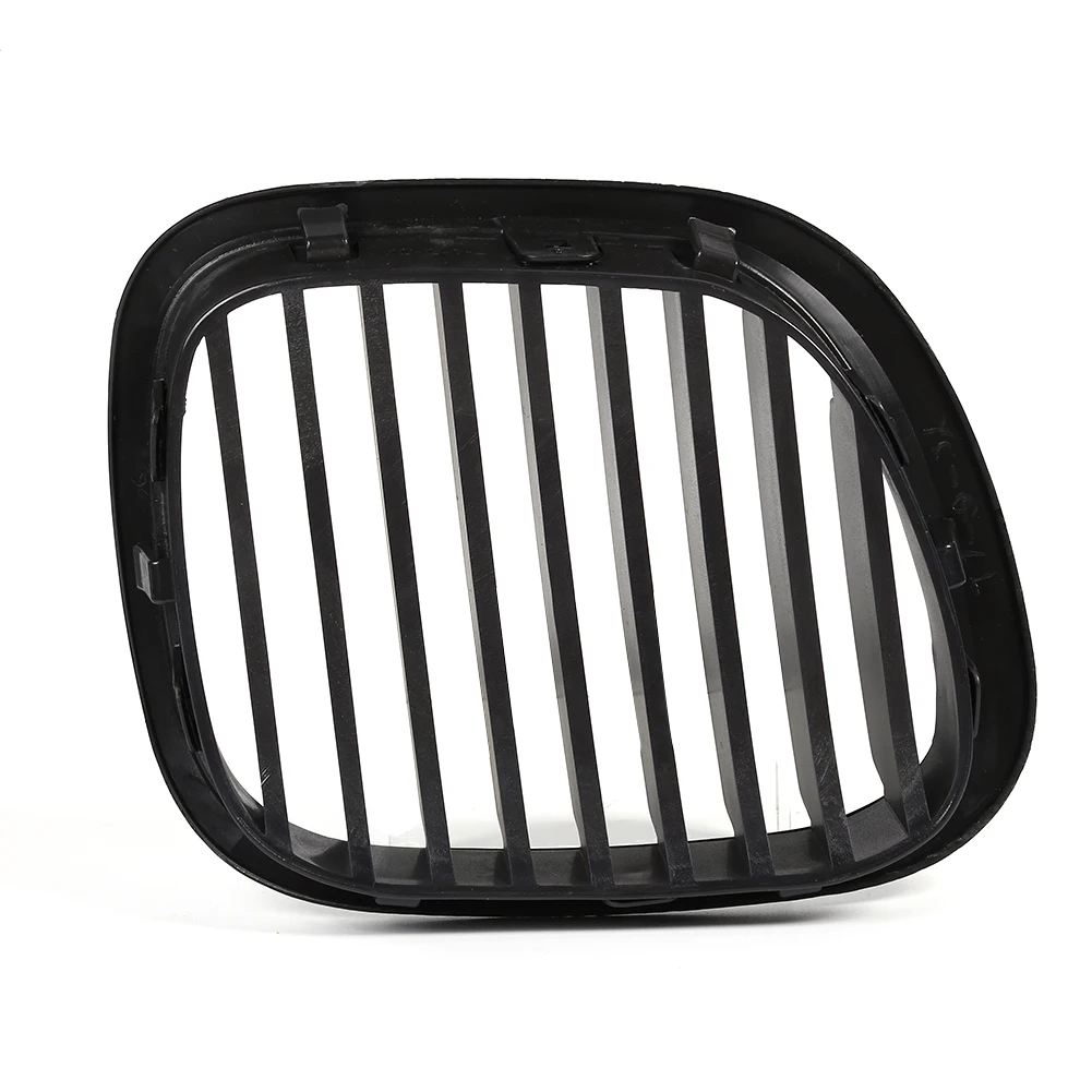 2pcs Front Insert Grille Trim Cover Single Slat Car Replacement Front