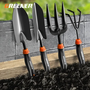 GREENERY 원예 도구, 작은 삽, 흙 파기, 꽃 심기, 잡초 제거, 가정용 농업 원예 삽
