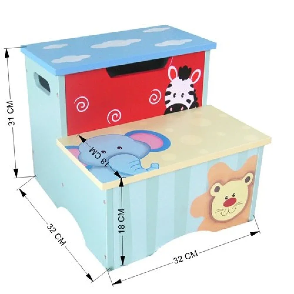 Funnel Joseph Boys Blue Animal Step Stool 2