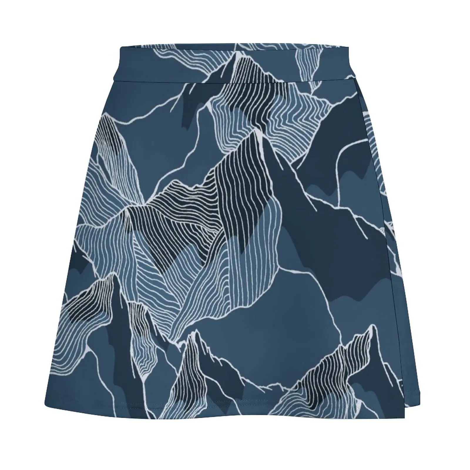 Night blue peaks Mini Skirt women clothes fashion korean clothing elegant party dresses for women 2023 skirt set