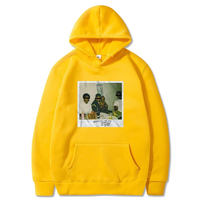 Supreme Hoodie - Yellow Logo Printed