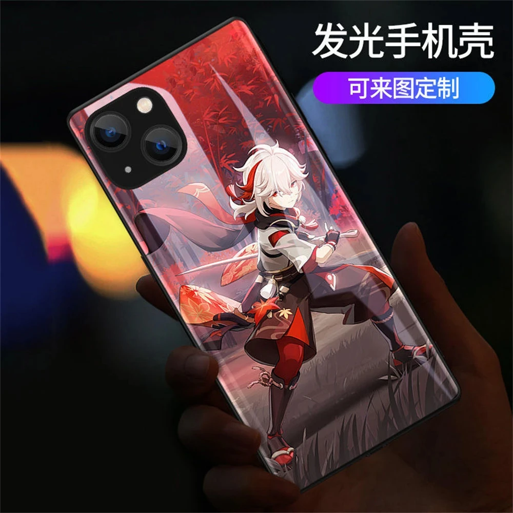 

For Samsung Galaxy S20 S21 S22 S23 Plus Ultra Note 10 20 A21S A53 A52 A14 Japan Genshin impact Anime Girl Phone Case