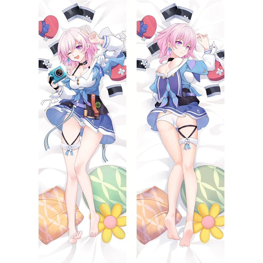 

Honkai Star Rail March 7th Dakimakura Pillow Cover Benghuai Printed Anime Cosplay Home Decorative Long Hugging Body Pillowcase