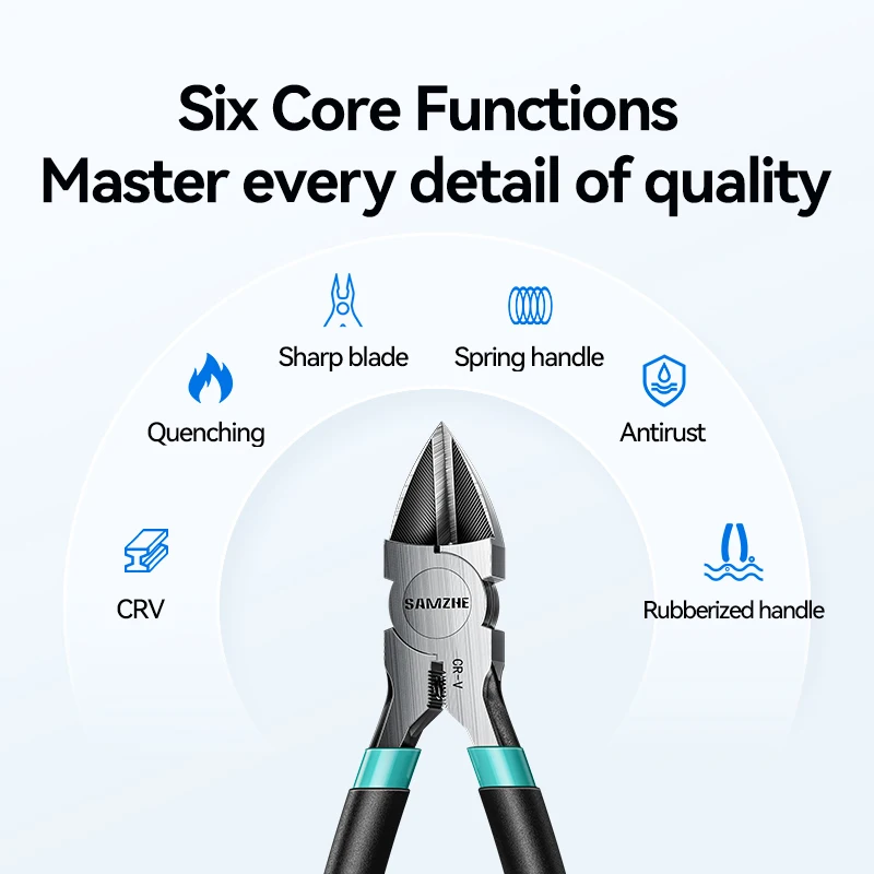 SAMZHE Pliers Multi Functional Tools Electrical Wire Cable Cutters Cutting thumbnail 6