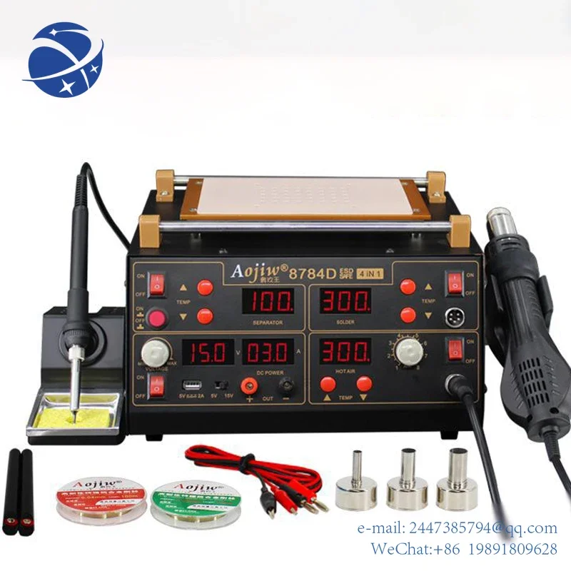 

Yun Yi 4 in 1 LCD Digital Hot Air Iron Separator Best Soldering Station