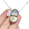 U4LF Adjustable Rabbit Heart Choker Openable Necklace Sweet Clavicle Chain Jewelry 1