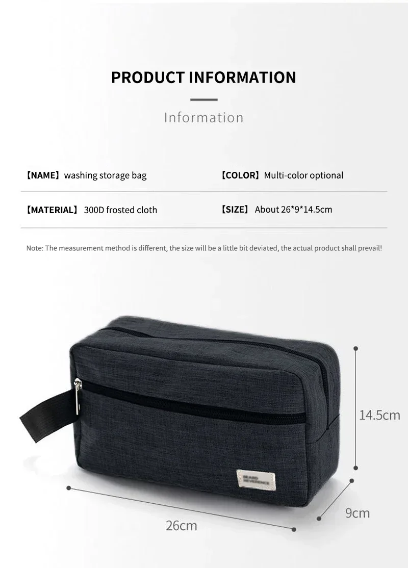 Waterproof Travel Cosmetic Storage Bag Portable Makeup Bag Large Capacity Travel Pouch Makeup Organizer Toiletry Storage 6