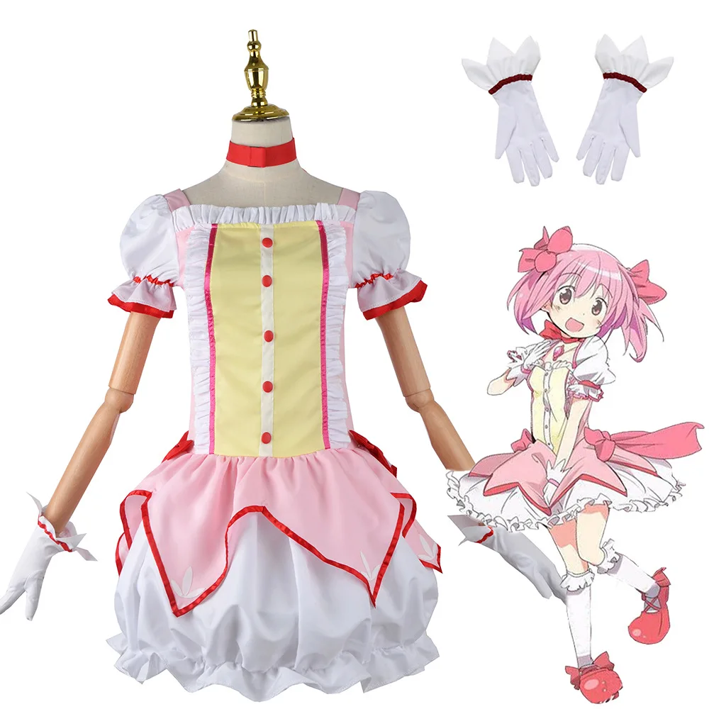 

Аниме Puella Magi Madoka Magica волшебная девушка Канаме Мадока косплей костюм бальное платье Косплей Костюм Хэллоуин