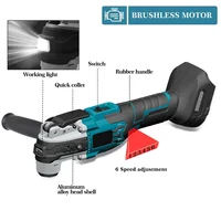 Brushless Multifunction Tool Cordless Oscillating Multi-Tools Renovator Trimmer Electric Saw 6 Speed For Makita18V Battery 2