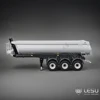 LESU 1/14 Tamiya Hydraulic Lifting Three-Axle U-Bucket Metal Semi-Trailer Dump Trailer 1