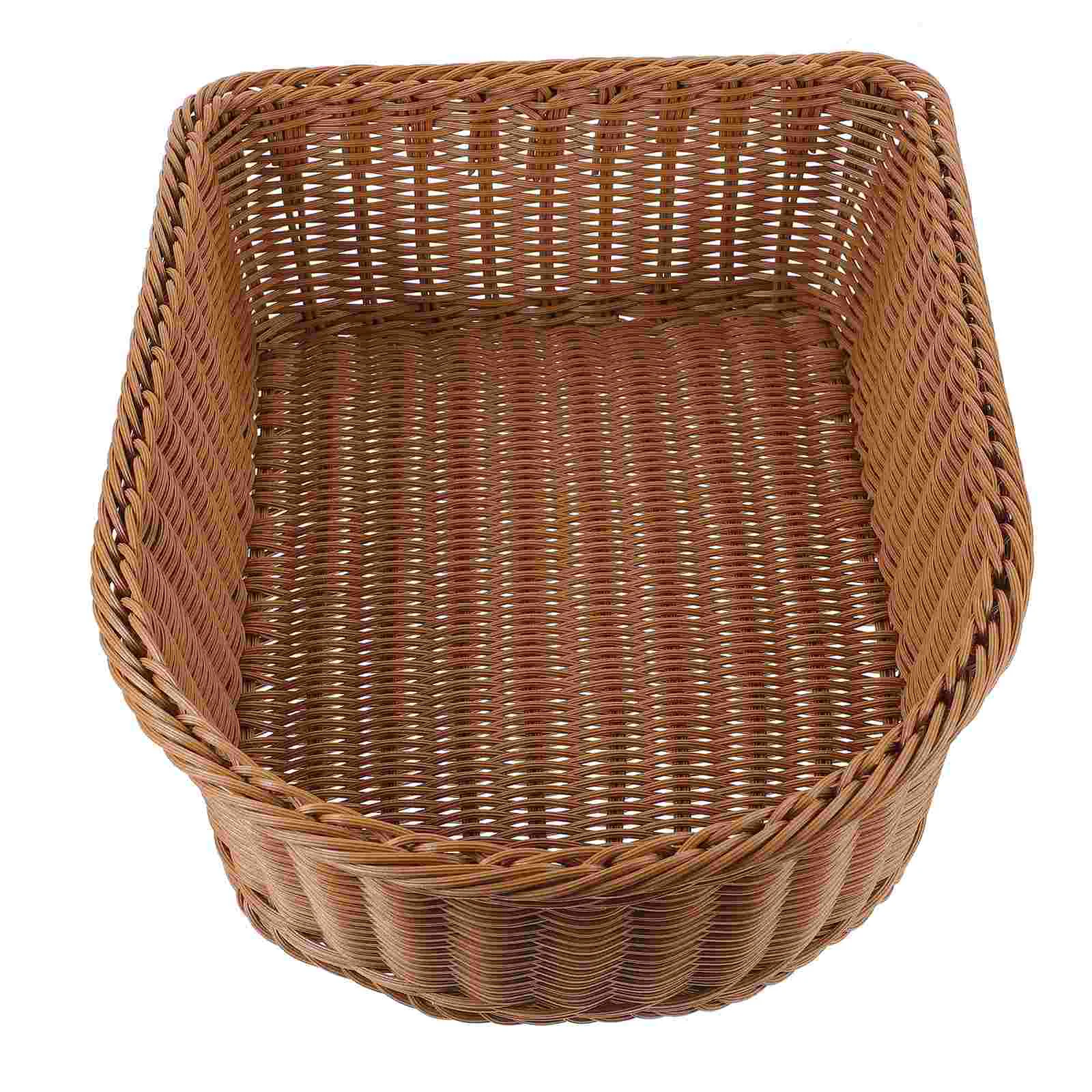 

Imitation Rattan Woven Basket Basket Multifunctional Vegetable Storage Basket