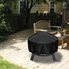 1pc Fire Pit Cover with Drawstring  - Waterproof, Heavy Duty, Heat and Stain Resistant BBQ Grill Cover for Outdoor Protection 1