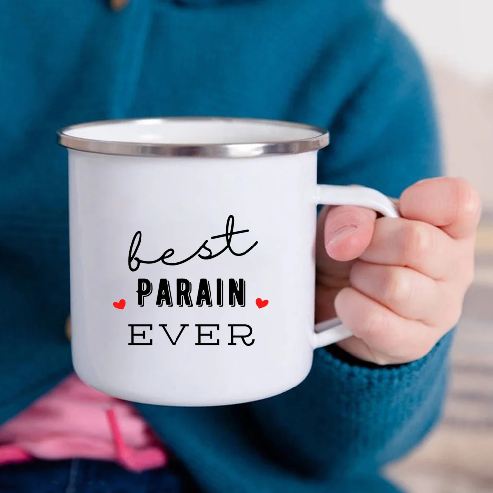 Premium Enamel Mug with Handle - Perfect Gift for the World's Best Godfather