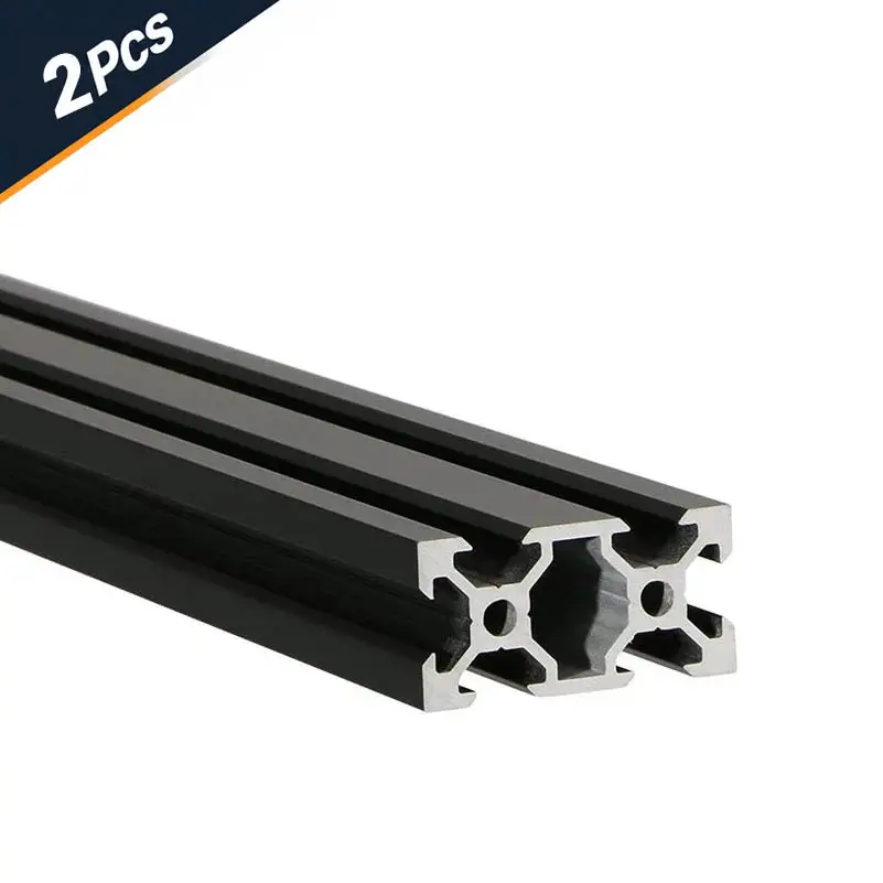 2Pcs 2020 2040 2060 2080 Aluminum Profile 100 200 300 350 400 450 500 550 Linear Rail Extrusion EU Standard CNC 3D Printer Part image 16
