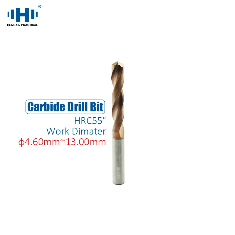 HENGXIN Carbide Drill Bit ø11.1mm to 13mm 55° Coated bit 120mm to 150mm Length  For CNC Lathe Machine Gun Drill Bit Metal Hole