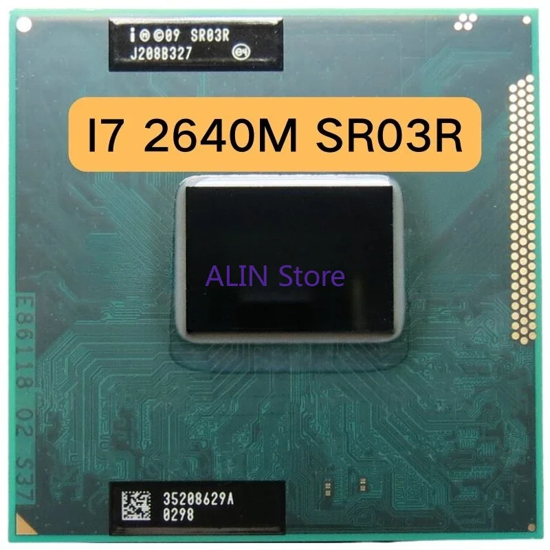 

Used Core i7-2640M i7 2640M SR03R CPU Notebook Processor 2.8 Dual Core Quad Thread GHz Socket G2 / rPGA988B