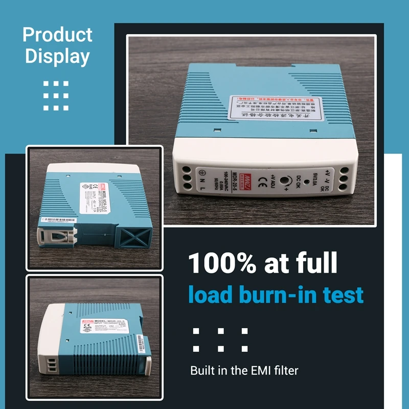 Din 레일 전원 공급 장치, Ac-DC 드라이버, 전압 조정기, 전원 공급 장치, 110V, 220V, 20W