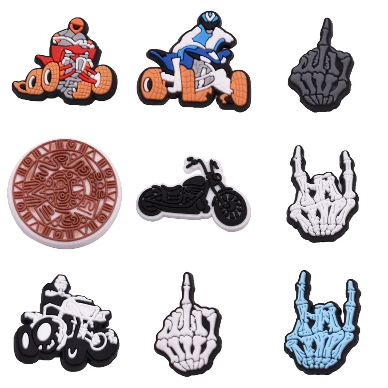 

1pcs Pins for Crocs Charms Shoes Accessories Skeleton Hand Decoration Jeans Women Sandals Buckle Kids Favors Men Badges