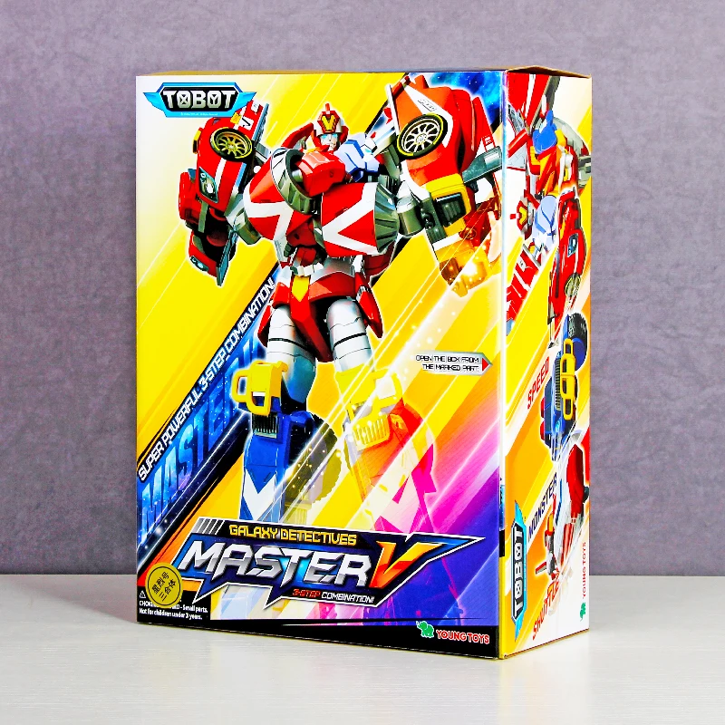 トボットV　宇宙最強 マスターV 一部塗装、加工あり　まとめ売り Original Color Box Tobot Deformation Robot Master V Ultimate
