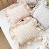 Baby Pillow with Ruffles Muslin Nordic Style Removable Washable Cotton Cushion for Baby Newborn Bedding Pillows 28*34cm 2