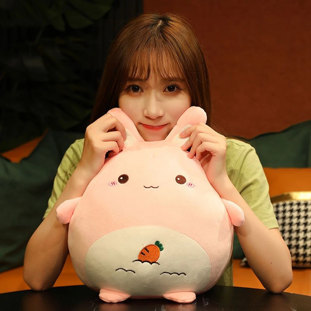 25CM Cute Dinosaur Plush Toy Animal Chick Dinosaur Cat Rabbit Soft Sleeping Pillow Doll Send Children Birthday Christmas Gift