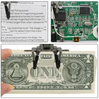 2X Reading Magnifying Glass with Clip Acrylic Glasses Magnifier Light-weight Embroidered Loupes Needlework Crafts Vision Aids 5