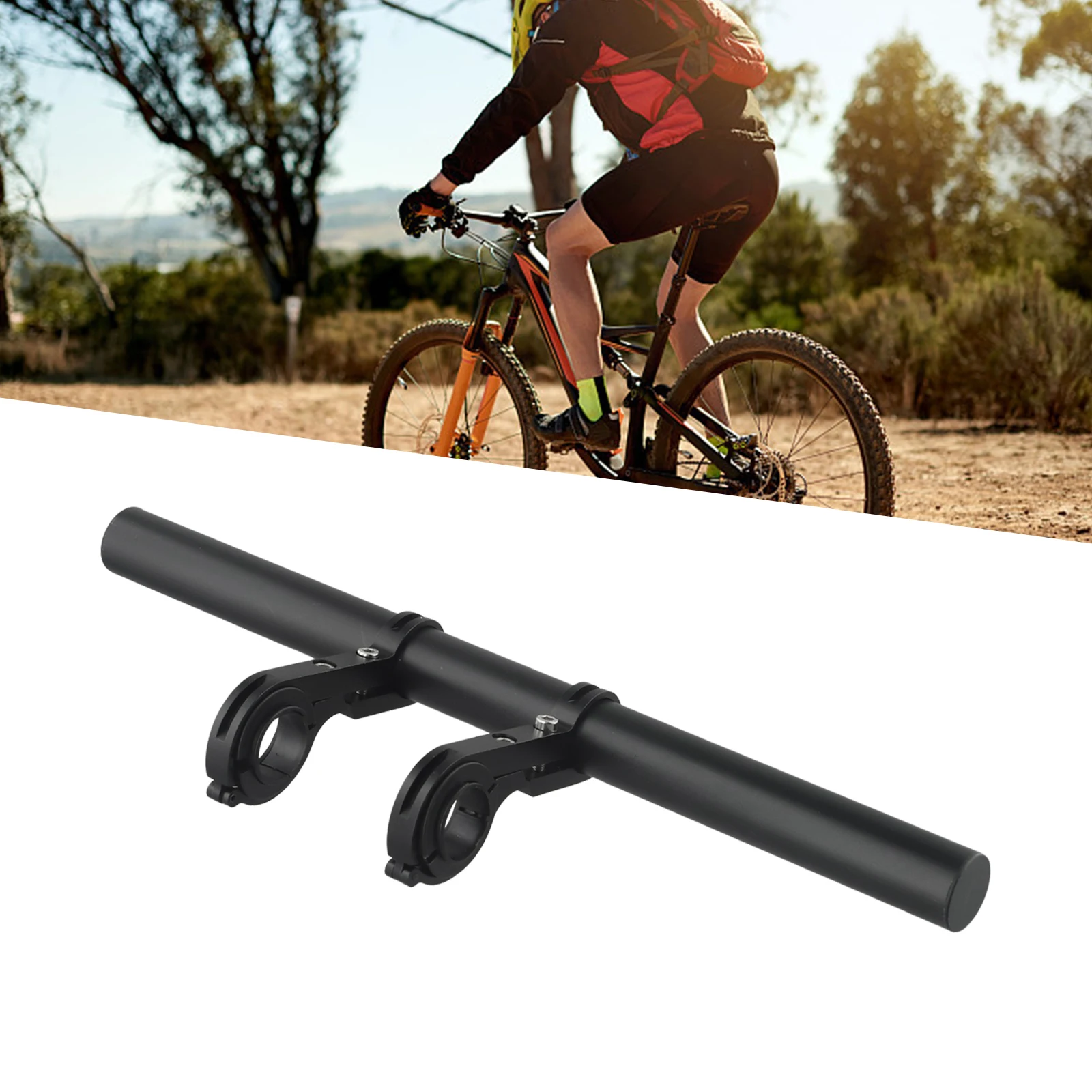 1 Set Manubrio Extender 30Cm Manubrio Della Bicicletta Ebike Extender In Lega Di Alluminio Doppio Manubrio Extender Per Manubrio Da 31.8Mm