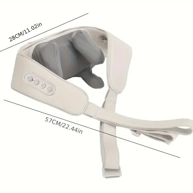 Neck and Shoulder Massager Deep Tissue Massage Back Massager with Heat Pain Relief Electric Kneading Squeeze Muscle Massage Tool