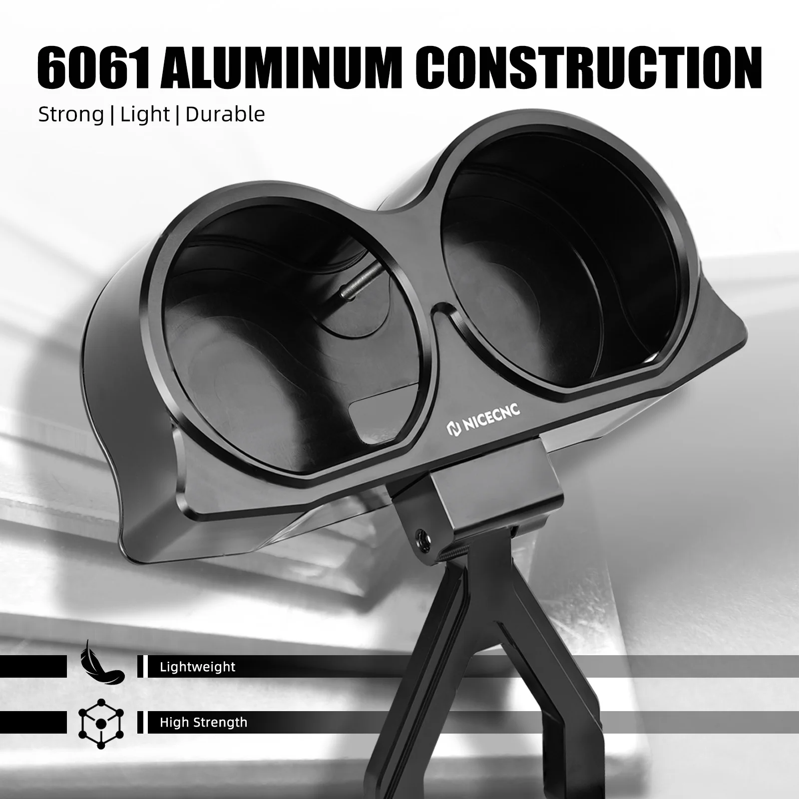 NICECNC Für Harley Road Glide/Special 15-23 Modularer Kickback-Lenkererhöhungssatz mit Instrumentenrahmen und Montagehalterung – Detail 4