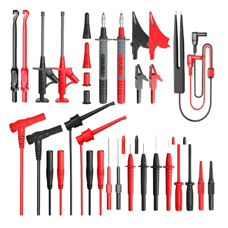 

P1925 Multimeter Test Leads Kit With Digital Electrical Test Probes Set Alligator Clip Test Hook Flexible Wire