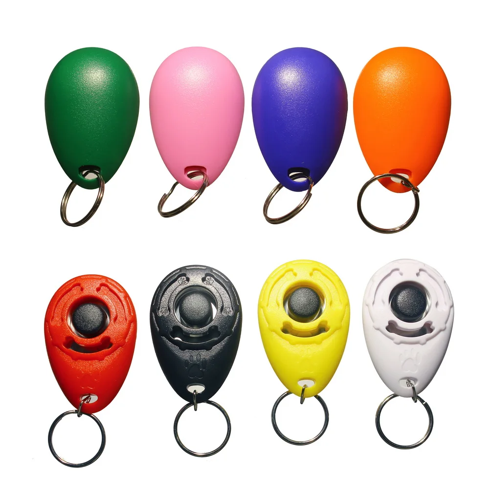 50 PCS Pet Dogs Training Clicker Crisp And Easy To Carry Strap Design