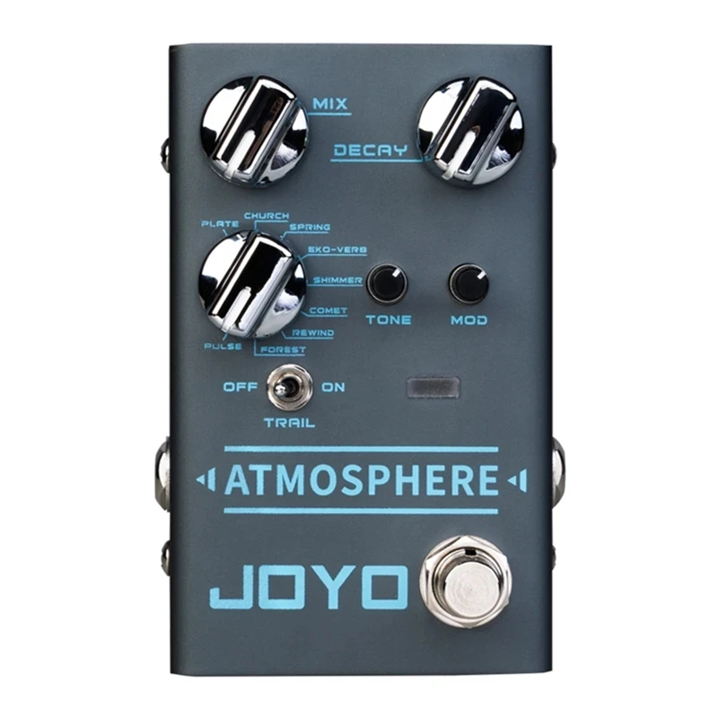 

JOYO R-14 ATMOSPHERE Reverb Guitar Effect Pedal 9 Digital Reverb Types Spring/Church/Shimmer/Plate Reverb Effects Guitar Pedal