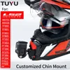 TUYU Premium Customized Motorcycle Helmet LS2 MX701 ff801358 luminium Chin Mount for GoPro Hero10 Insta360 X2 3 DJI Accessories 1