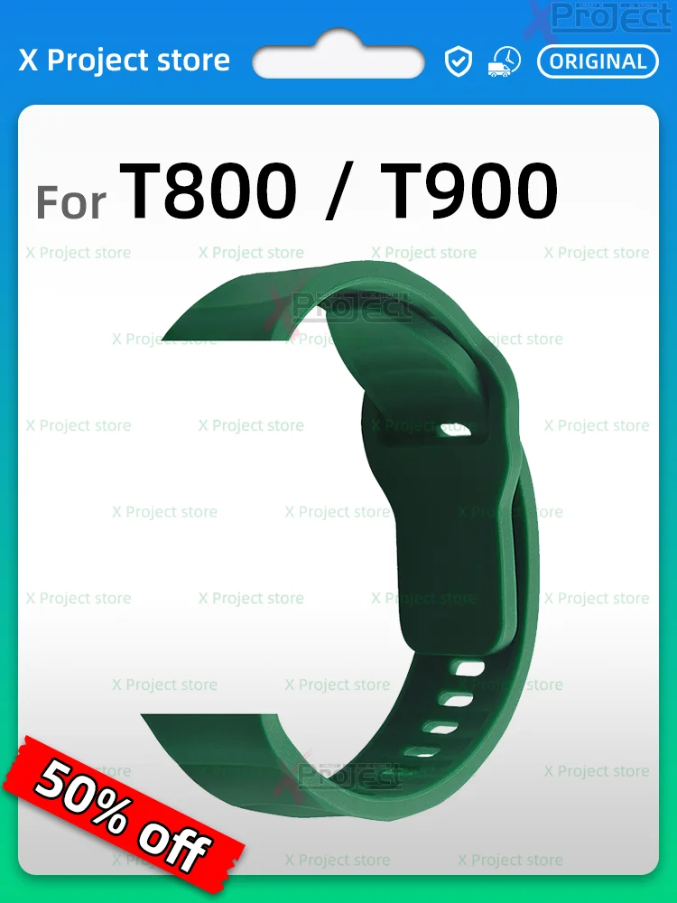 Per T900 Ultra Strap Silicone Per Smart Watch Reloj T800 Ultra T900 X7 X8 X9 Ultra 2 Smartwatch Band Wave Bracciale In Silicone