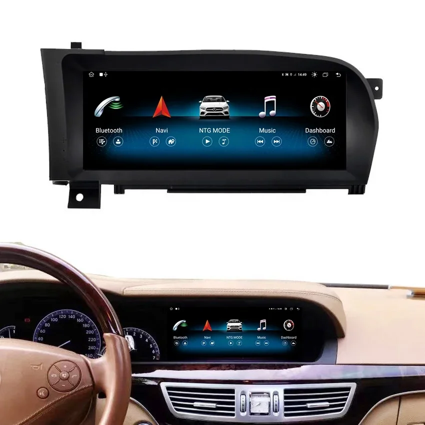

Maisimei 10.25'' IPS Touch Screen Replacement Display Android 12 Car Radio For Mercedes S Class W221 2006-2013