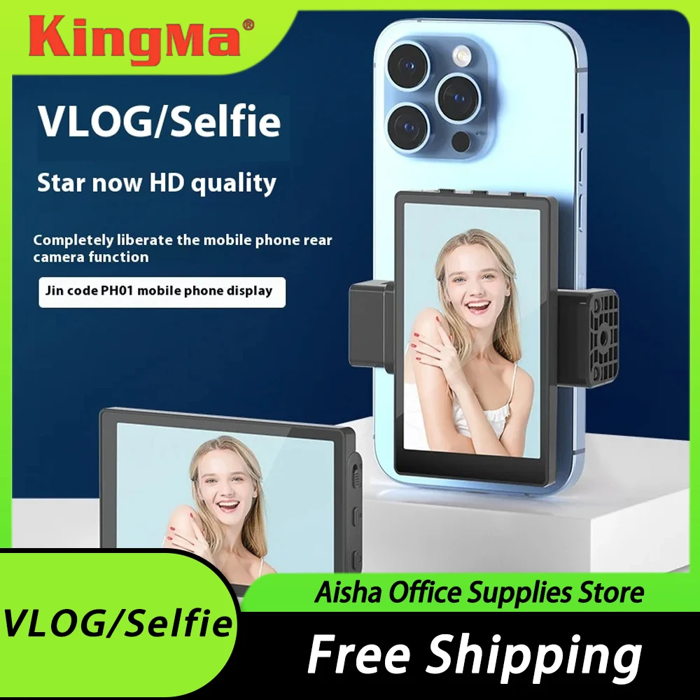 

KingMa VL-PH01 Vlog/Selfie экраны для iPhone задняя камера Vlog/Selfie магнитный держатель для селфи маленький портативный для путешествий