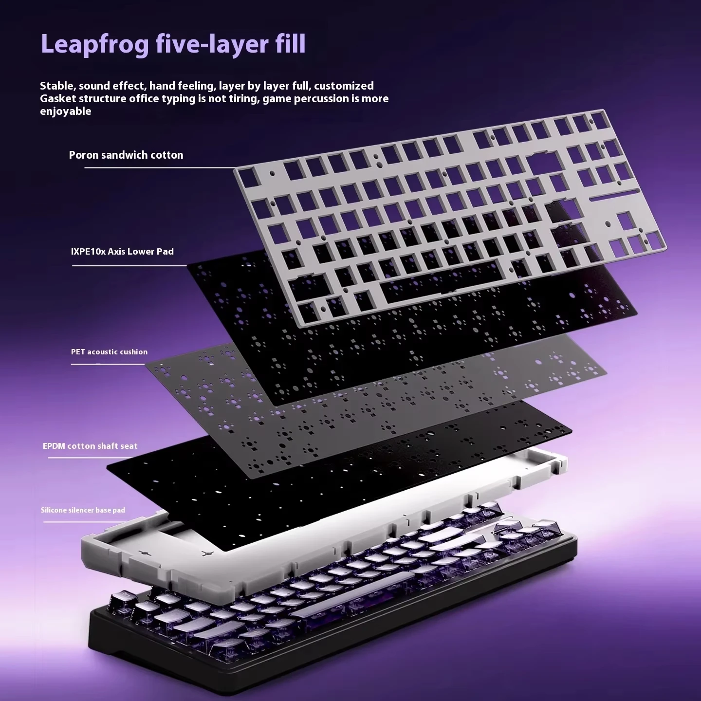 ATK A87 プロワイヤレスメカニカルキーボード 12000mAh BT 2.4G 1MS