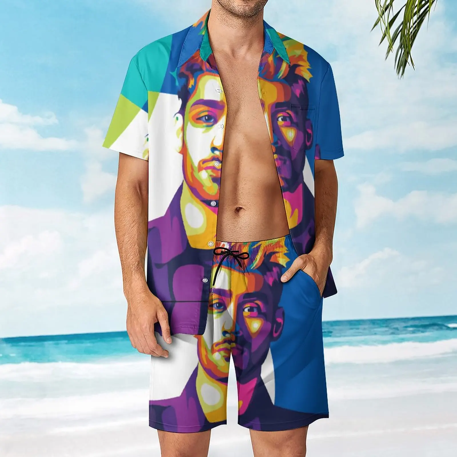 

Zayn And Malik Vector to Popart Zayn And Malik Men's Beach Suit Graphic 2 Pieces Coordinates High Quality Running USA Size