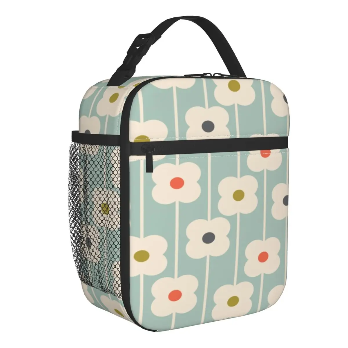 

Orla Kiely Abstract Scandinavian Flowers Insulated Lunch Bag for Women Resuable Cooler Thermal Lunch Tote Beach Camping Travel