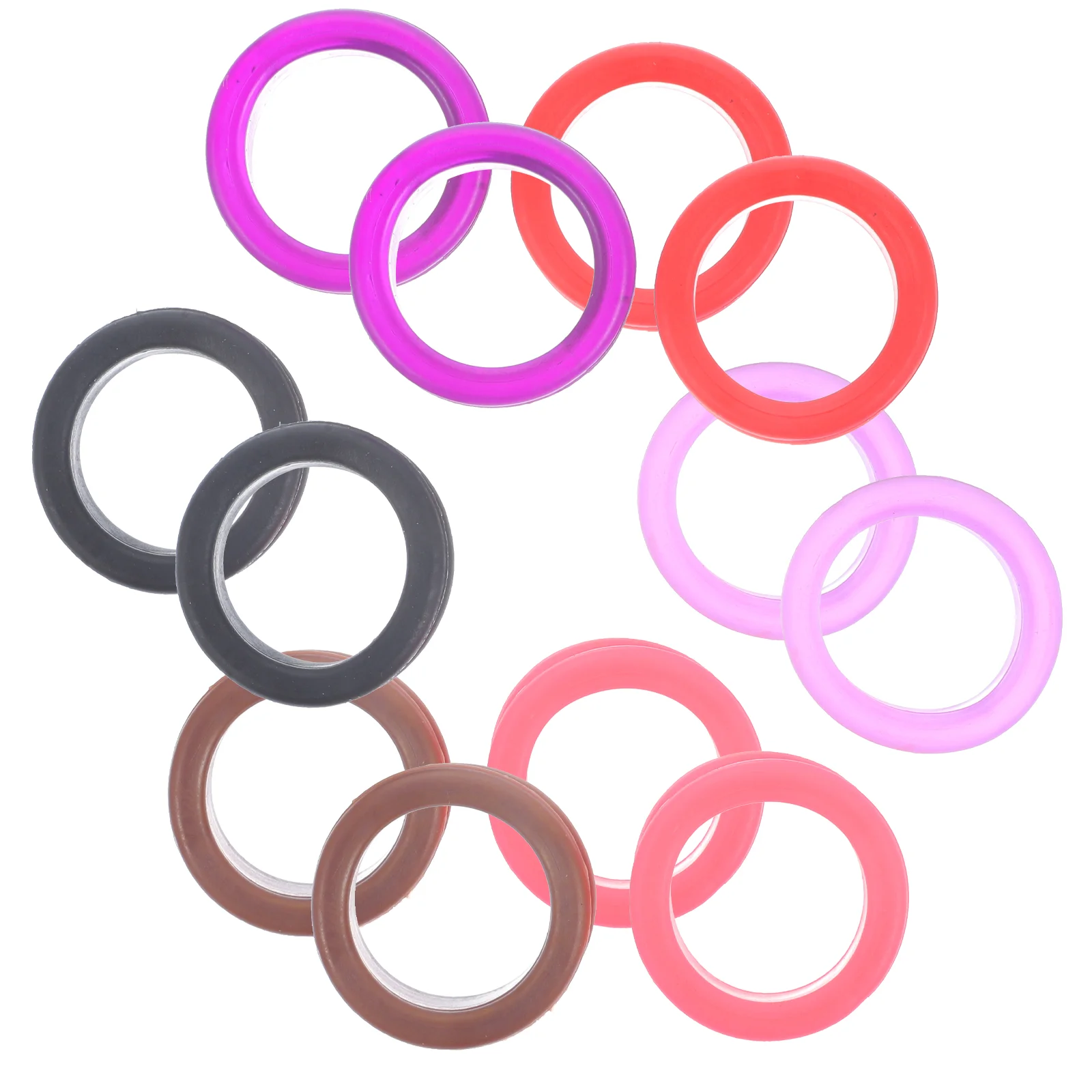 

12 Pcs Non-slip Silicone Ring Rings Trumpet Accessories Silica Gel Scissor Finger