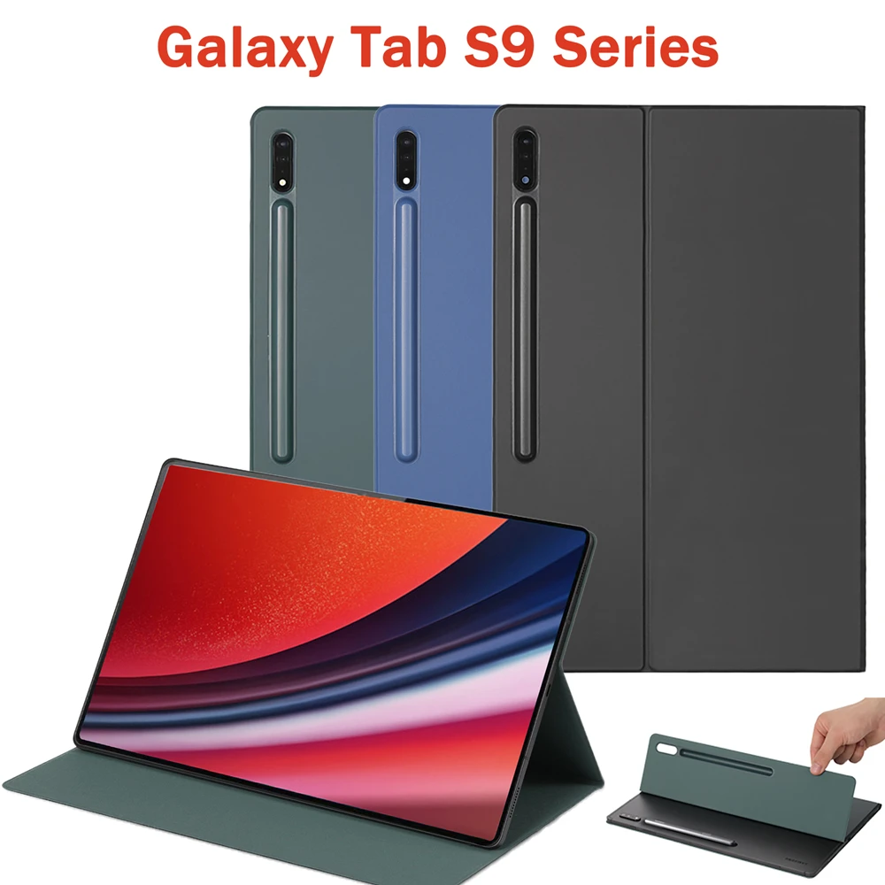 Estojo Magnético para Samsung Galaxy Tab s9 s9 pe Plus Tampa do Suporte Sono Automático Wake s9 Ultra Porta-lápis