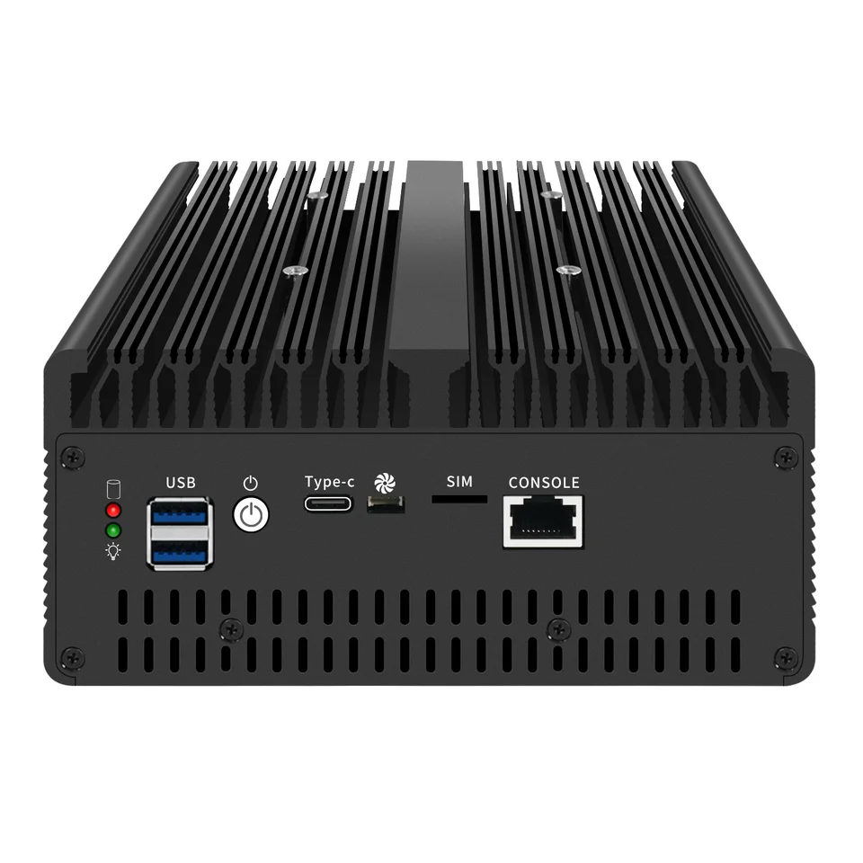 Topton Pentium8505搭載 2.5Gbase-T SFP4ポート Solid Fanless Mini PC with Firewall Intel Pentium Gold 8505