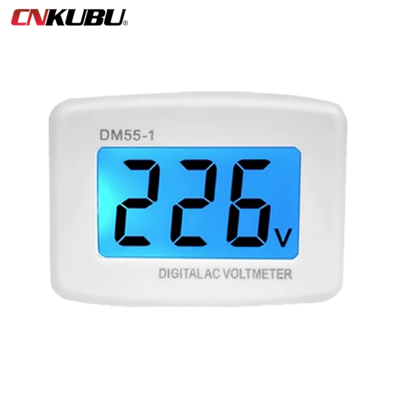 Dm55-1 Contatore Di Elettricità Voltmetro Per Uso Domestico Ac 220 V110V Display Di Tensione Lcd Display Digitale Plug
